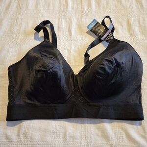 Bali women's size 40D black wirefree exceptional Support bra NWT